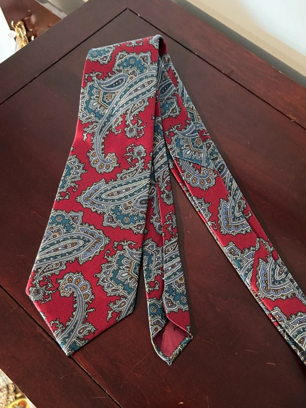 Charing Cross Classic Paisley Burgundy Men's Tie